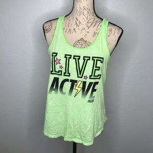 Justice girls size 18 active tank top